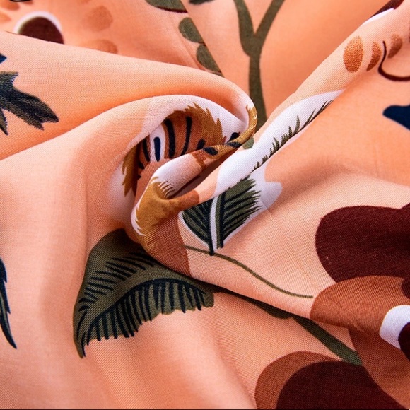 Floral Bohemian Kimono Robe Swim Cover Up - Picture 6 of 6